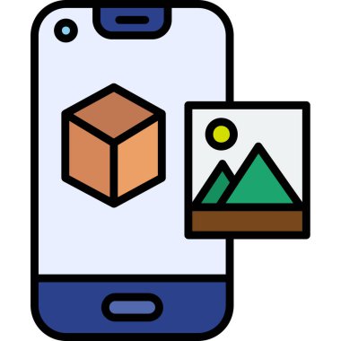 Smartphone Simgesi, vektör illüstrasyonu