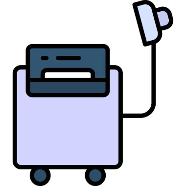 Elektrikli ısıtıcı. Basit illüstrasyon