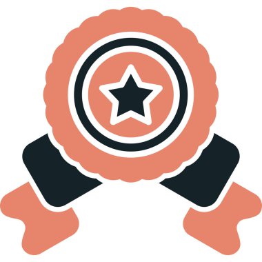 ödül madalyası vektör illüstrasyonu