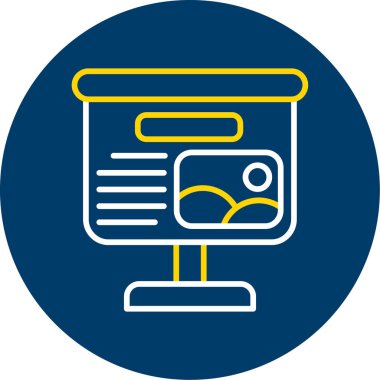 vektör lcd simgesi illüstrasyonu