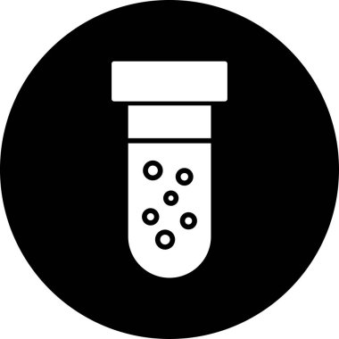 Test tüpünün vektör illüstrasyon simgesi