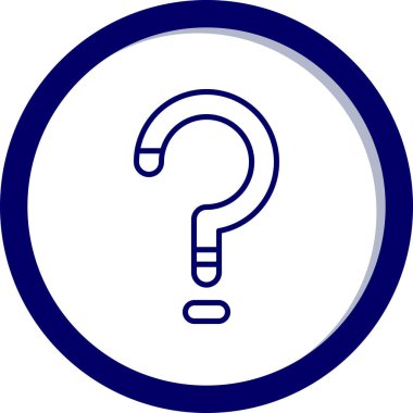 Soru işareti simgesi. Web tasarımı