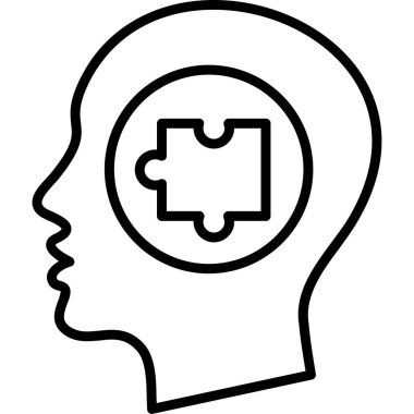 İnsan beyni ikonu. İnsan beyin vektör simgesi rengini izole et