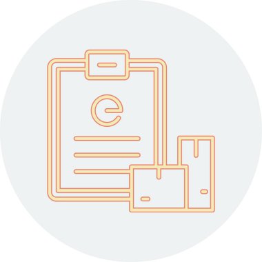 Belge. Web simgesi basit illüstrasyon