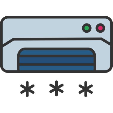 veri sunucu vektör çizgisi simgesi