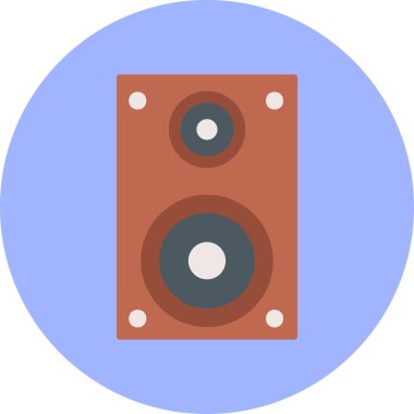 müzik web simgesi basit illüstrasyon
