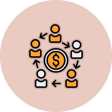 ağ paylaşım simgesi çizimi