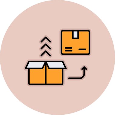 Kutu. Web simgesi basit tasarım