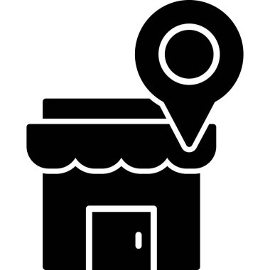 Harita konumu simgesi basit vektör. konum haritası konumu