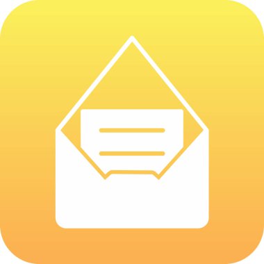 e- posta zarfı simgesi, vektör illüstrasyonu