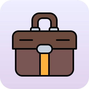 evrak çantası vektör simgesi modern basit tasarım illüstrasyonu