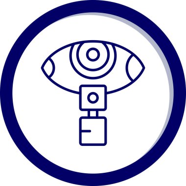 CCTV kamerası. Web simgesi basit illüstrasyon