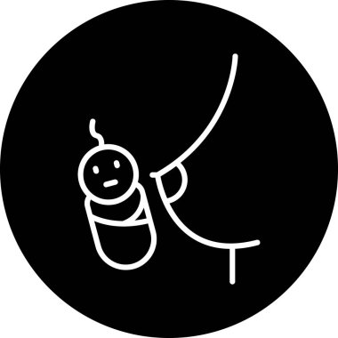 Böcek simgesinin vektör illüstrasyonu