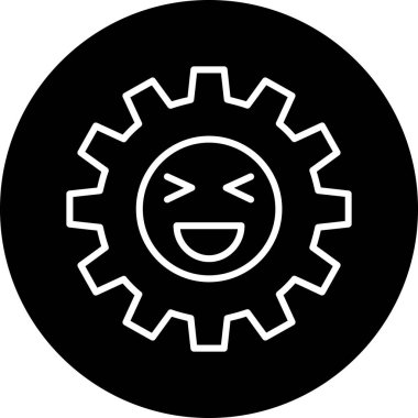 Mutlu duygu simgesi vektör tasarımı