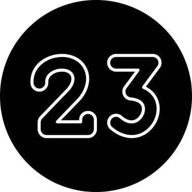 7 numaralı vektör simgesi