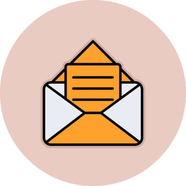 Zarf. Web simgesi basit illüstrasyon