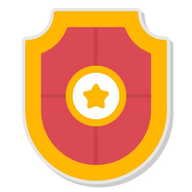 Rozet rozet simgesi düz stil