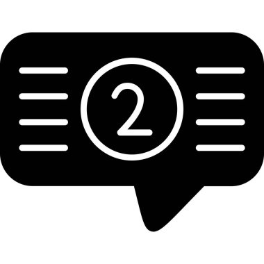 Sohbet simgesi vektör illüstrasyonu