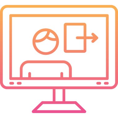 Modern simgenin vektör illüstrasyonu