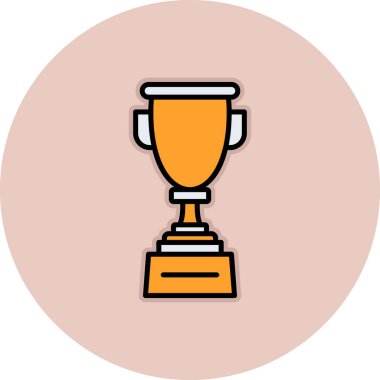 Kupa ikonu. vektör illüstrasyonu