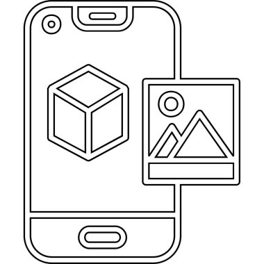 Cep telefonlu akıllı telefon ve GPS konum vektör illüstrasyon tasarımı