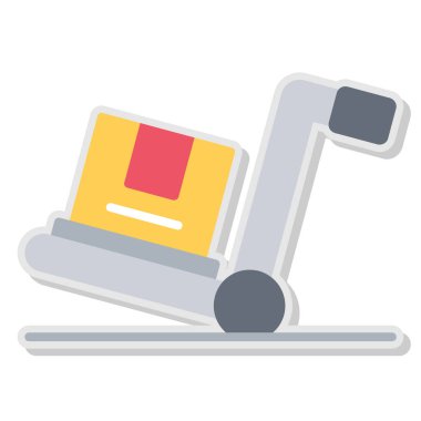 ofis ve ofis renkli vektör simgesi.