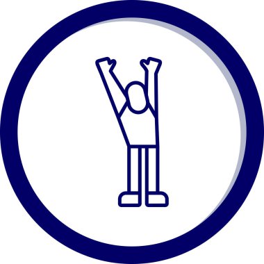 Bir insan simgesinin vektör illüstrasyonu