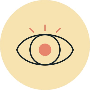 Göz simgesinin vektör illüstrasyonu