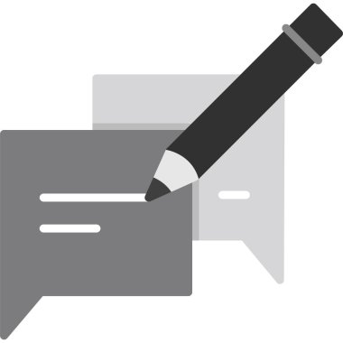 kalem yazma simgesi katı biçiminde