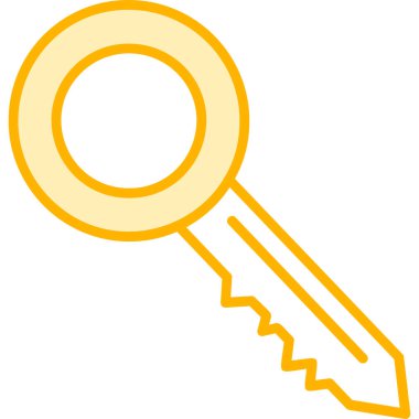 Anahtar simgesi vektör illüstrasyonu