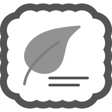 Yaprak ikonu vektör illüstrasyonu