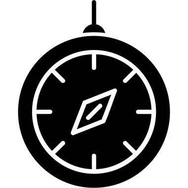 Saat simgesi vektör illüstrasyonu