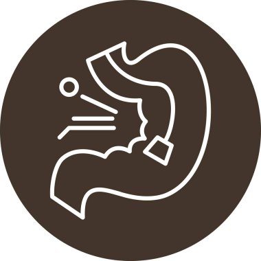 Bir kalp simgesinin vektör illüstrasyonu