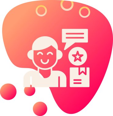 Moda Biçimli Sohbet Simgesi İzole Arkaplan