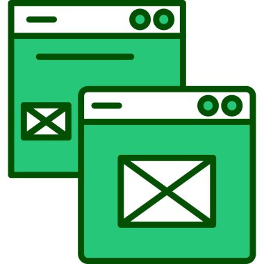 Tarayıcı tarayıcı simgesi - taslak biçimi