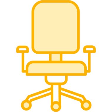 sandalye simgesi, modern tasarım vektör çizimi