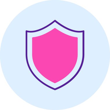 kalkan ikon vektör illüstrasyonu