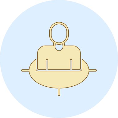 Düz dizayn tarzında simge.