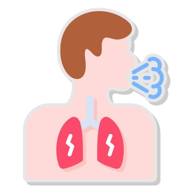 Hava akciğerli akciğerler, vektör tasarımı