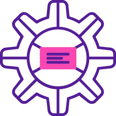 Modern simgenin vektör illüstrasyonu