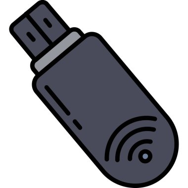 usb simgesi. Web için basit usb sürücüsü simgesi çizimi