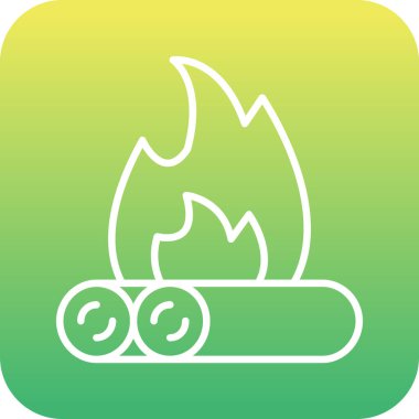 Eşsiz ateş vektörü simgesi