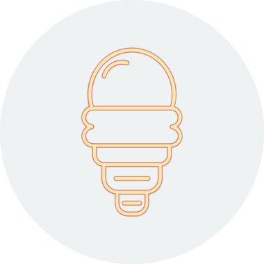 ampul simgesi, vektör illüstrasyonu