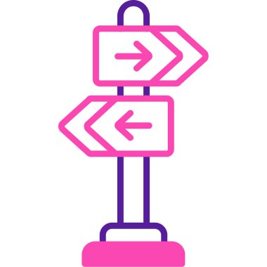 Yön yönü ok simgesi doldurulmuş - özet biçimi