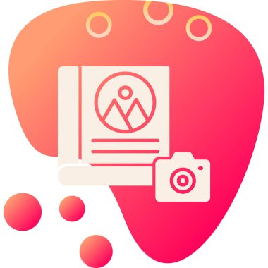 Bir fotoğraf makinesinin vektör illüstrasyonu