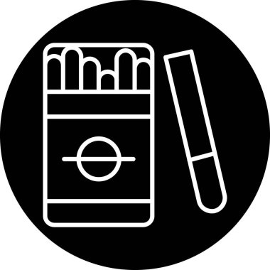 - Sigara. Web simgesi basit tasarım