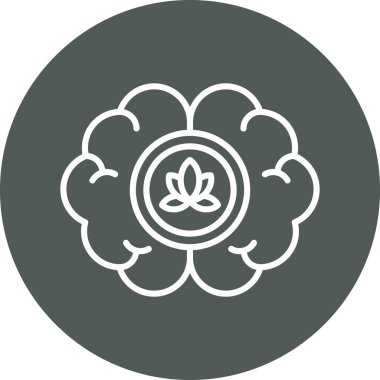 Modern çiçek simgesinin vektör illüstrasyonu