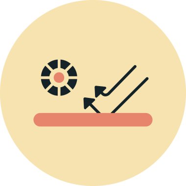 Balık tutma net simge vektör çizim