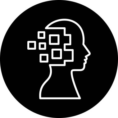 Bir kadın simgesinin vektör illüstrasyonu