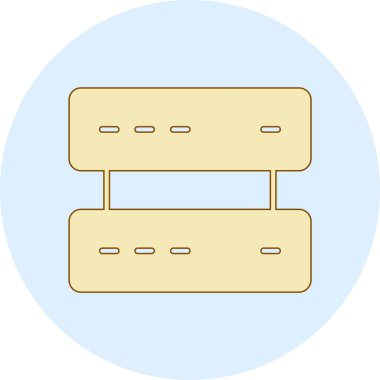 Mobilya simgesinin vektör illüstrasyonu